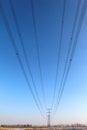 Power transmission tower Royalty Free Stock Photo