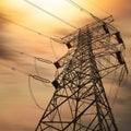 Power transmission tower Royalty Free Stock Photo