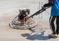 Power Trowel  For Finishing Surface Concrete Leveling Royalty Free Stock Photo