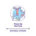 Power up your core concept icon Royalty Free Stock Photo