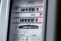 Power usage measuring - Electric power meter. Watt hour electric meter measurement tool