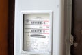 Power usage measuring - Electric power meter. Watt hour electric meter measurement tool