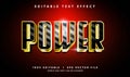 power vector text effect with modern style Royalty Free Stock Photo
