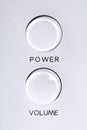 Power and volume buttons Royalty Free Stock Photo