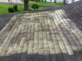 Power washing composition shingle roof Royalty Free Stock Photo