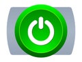 Power web button Royalty Free Stock Photo