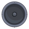 Power woofer icon cartoon vector. Car audio acoustic