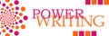 Power Writing Pink Orange Dots Horizontal