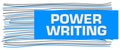 Power Writing Blue Grey Horizontal Lines Box Text
