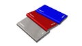 Powerbank - 3D illustration - different colors