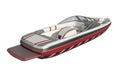 Powerboat Isolated on white background 3d illustration