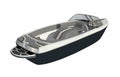 Powerboat Isolated on white background 3d illustration