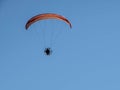 Designs of a Powered Parachute Flying Overhead Royalty Free Stock Photo