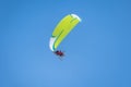 Powered parachute against the blue sky Royalty Free Stock Photo