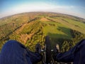 Powered paragliding tandem flight