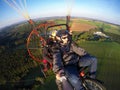 Powered paragliding tandem flight