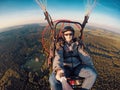 Powered paragliding tandem flight