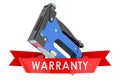 Powered stapler warranty concept. 3D rendering