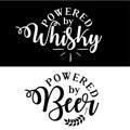 Powered by whisky/Beer.