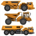 Powerful articulated dump truck