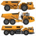 Powerful articulated dump truck