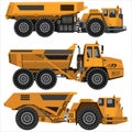 Powerful articulated dump truck