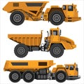 Powerful articulated dump truck