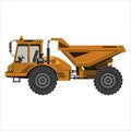 Powerful articulated dump truck