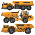 Powerful articulated dump truck