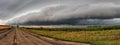 Powerful and Beautiful Storm Clouds at Sunset outside of Sioux Falls, South Dakota during Summer