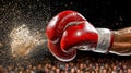 Powerful Boxing Punch Royalty Free Stock Photo