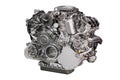 Powerful car engine isolated Royalty Free Stock Photo