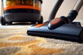 Powerful Carpet modern vacuum cleaner. Generate Ai