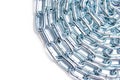 Powerful chain on a white background Royalty Free Stock Photo
