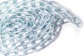 Powerful chain on a white background Royalty Free Stock Photo