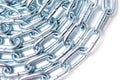 Powerful chain on a white background Royalty Free Stock Photo