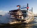 Powerful classic boat in Hamburg