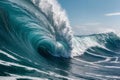 Powerful Crashing Surfing Wave