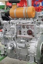 Silver Diesel Engine Royalty Free Stock Photo