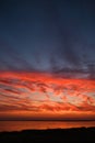 Powerful Dramatic Red Sunset Sky