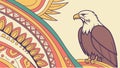 Powerful Eagle Portrait, Majestic Bird of Prey, vector design Generative AI Royalty Free Stock Photo