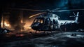 Powerful And Emotive Portraiture: Abandoned Helicopter In Burning Building