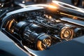 Powerful futuristic engine showing advanced technology and innovation