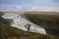 Powerful huge magnificent waterfall amidst the vast expanse.