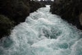 Powerful Huka Falls near Lake Taupo, Ner Zealand Royalty Free Stock Photo