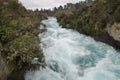 Powerful Huka Falls near Lake Taupo, Ner Zealand Royalty Free Stock Photo