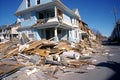 Powerful hurricane unleashes havoc, causing widespread destruction in a coastal town