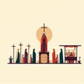 Divine Silhouette: Holy Week Devotion