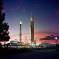 NASA Rocket Prepares for Launch Royalty Free Stock Photo