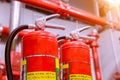 Powerful industrial fire extinguishing system Royalty Free Stock Photo